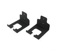 Drivstraw Heavy Duty Wall Mount Bracket for Garden Tools, 2-Pack Iron Trimmer Rack with Rubber Pads, Rustproof Storage Hanger for Shovels Rakes Mops, Space