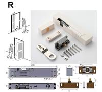 Drivstraw Hydraulic Door Closer with Adjustable Damping Buffer for Wooden Doors, Silent Soft Close and Anti-Pinch Design, Indoor Outdoor Home Improvement Hardware, Easy(White-Right)