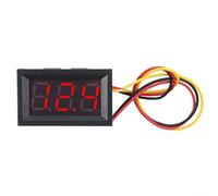 Drivstraw LED Digital DC Voltmeter, 0.56-inch 3-Wire Display for DC 0.00V-30.0V Measurement, Reverse Polarity Protection, High-Accuracy ±% Error, Suitable for(red)