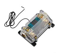 Drivstraw LED Digital Display Inline Fuse Holder for Automotive Audio Systems, 300A High-Current Rating, Compatible with 0/2/4 AWG Wire, Construction, Direct