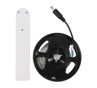 Drivstraw LED Motion Sensor Light Strip with Battery Box, Human Body Infrared感应 + Light Control, Flexible Waterproof IP65 Cabinet Bed Under Counter For Lighting,(warm light-2M)