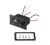 Drivstraw Marine Bilge Pump Switch Panel 12V DC 3-Way with Fuse Holder Auto Off Manual LED Indicator for Boat Yacht RV Car ABS Waterproof Control Box