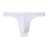 Drivstraw Men's Sheer Mesh G-String Underwear Striped Elastic Thong Briefs | Men's Mesh G-String Underwear Striped Sheer Thong Elastic Ultra-Thin Briefs for Exotic Dance Party Lingerie