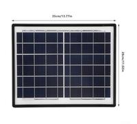 Drivstraw Monocrystalline Silicon 20W Solar Panel for RV, Boat, Motorcycle with Dual USB & DC Output, 35x28cm Compact Size, Compatible with 5V Devices and 12V Batteries