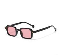 Drivstraw PC Lens Square Sunglasses Lightweight Durable Design | Vintage square shape, timeless fashion, fits any outfit, black frame style, retro aesthetic appeal