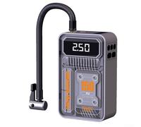 Drivstraw Portable Air Compressor for Cars - 150 PSI Electric Tire Inflator with Digital LCD Display, 60W For GaN- Motor, 16 L/min Airflow, USB-C Powered, Compatible