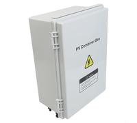 Drivstraw PV Combiner Box 6 String 550V DC with Circuit Breaker for Solar Panel, IP65 Waterproof 6 in 1 Out Distribution Box for Solar Power Systems, Built-in