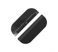 Drivstraw Rain Eyebrow Cover for Exterior Rearview Mirror - Black PVC Auto Moulding Trim Protection, 2-Piece Set Compatible with Most Cars and Trucks