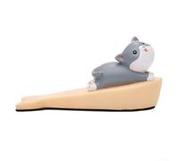 Drivstraw Silicone Door Stopper with Plush Bottom for Floor Protection - Anti-Collision, Silent Design, Non-Slip Grain - Fits Door Gaps 0.6-1.2 cm - Cute(B)