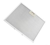 Drivstraw Stainless Steel Cooker Hood Filter, 400 x 300 x 9 mm Metal Mesh Grease Extractor for Range Hoods, Silver Replacement Vent Filter Compatible with Most Leading