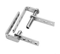 Drivstraw Stainless Steel Door Hinges for Wood and Cabinet Doors, Heavy Duty Pivot Hinge with Brushed Finish, Rust-Proof and Scratch-Resistant, Smooth Bearing, 2-Pack(S)