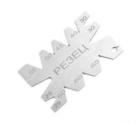 Drivstraw Thread Cutting Angle Gauge Set (4-Piece) for Metal Lathe Tool Alignment - Nickel-Plated Carbon Steel Measuring Template with V-Groove, 2° to 75°(PE3EU)