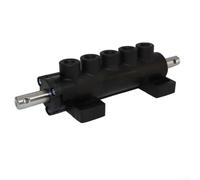 Drivstraw Tyre Changer Air Control Valve - 5-Way Hanging Valve Body for Professional Tire Changer Machines, Foot Pedal Operated Pneumatic Switch, ABS + Aluminium Alloy(Bedroom Valve)