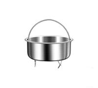Drivstraw Versatile 304 Stainless Steel Steamer Basket with Sturdy Handle and Water-Resistant Base, Cooking Insert for Pot, Pan or Stockpot(D)