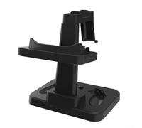Drivstraw VR Display Stand for Meta 3 and - ABS Desktop Charging & Showcase Bracket with AR Glasses Hanger, Compact 27 x 17 x 2 cm, Black or White(black)