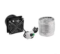 Drivstraw Welding Fume Extraction Fan with Plastic Exhaust Duct Pipe, USB Adjustable Speed Soldering Smoke Absorber for Soldering Irons, 6m/3m/1m Hose Options(Fan plus 1m pipe)
