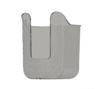 Drivstraw Wet Wipes Dispenser for Kitchen & Bathroom - Punch-Free Wall-Mounted Flushable Wipe Holder, Transparent PET Tissue Box with Large Opening, 11.5 x 12.5 cm,(grey)