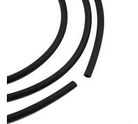 Drivstraw Windscreen Washer Hose Tube Splitter Connector for Car Windshield Wiper Systems - 200 cm Black Rubber-Plastic Tubing with 4 Connectors, Compatible with Most