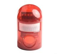 Drivstraw Wireless Solar Powered Motion Detector Alarm Light 110dB Sound 6 LED Strobe Flash IP65 Waterproof Security System for Home Garden Farm