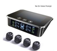 Drivstraw Wireless Tire Pressure System with 4 Sensors, Solar Powered TPMS, Color LCD Display, IP67 Waterproof, -30°C to 85°C Operating Range,(No Voice Prompt)