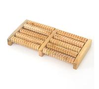DRIXTY Acupressure Foot Pain Relief Single Roller - Wooden Foot Roller - Relieves Plantar Fasciitis, Heel & Arch Pain - Promotes Stress Relief & Muscle Relaxation