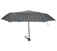 Drizzles Ladies Supermini Animal Print Umbrella Black Dog