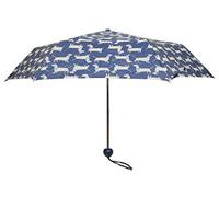 Drizzles Ladies Supermini Ball Handle Manual Umbrella Blue Sausage Dog