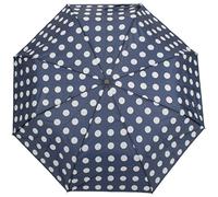 Drizzles Ladies Supermini Fashion Umbrella Blue White Spot