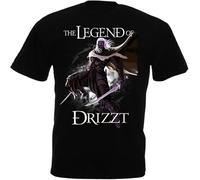 Drizzt Dourden The Crystal Shard Forgotten Realms Salvatore T-Shirt Short Sleeve Hip Hop Tee T Shirt Top Tee Simple(X-Large)