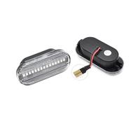 Drkxdt LED Wing Mirror Indicator 2 Pieces Led Dynamic Side Marker Turn Signal Light For SEAT For Ibiza 6L For Cordoba For Toledo For Leon 1M Sequential Blinker Light(Dynamic Clear A)