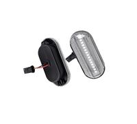 Drkxdt LED Wing Mirror Indicator 2 Pieces Led Dynamic Side Marker Turn Signal Light For SEAT For Ibiza 6L For Cordoba For Toledo For Leon 1M Sequential Blinker Light(Dynamic Clear B)