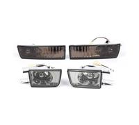 Drkxdt LED Wing Mirror Indicator A Set Car Lights Front Bumper Fog Lights Turn Signal Lamps For Golf Mk3 For Jetta Mk3 For Vento 1992 1993 1994-1999 Car Accessories(Smoked)