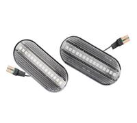 Drkxdt LED Wing Mirror Indicator Dynamic Side Marker Light Side Signal Lights For SEAT For Leon For Ibiza 6L 1993 1994 1995 1996 1997 1998 1999 2000 2001 2002 2003-2008(Crystal Type)
