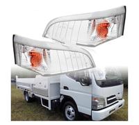 Drkxdt LED Wing Mirror Indicator For Mitsubishi For Canter For V-Type For FUSO FE 7/8 2005-2011 Car Front Fog Light Corner Lamp Turn Signal Light Headlights Indicator Lamp(1 pair)