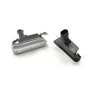 Drkxdt LED Wing Mirror Indicator LED Dynamic Side Marker Lights Turn Signal Lamps For A8 S8 4E D3 For Quattro 2003 2004 2005 2006 2007 2008 2009 Smoked Amber Canbus Car Accessories(Crystal white)