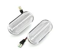 Drkxdt LED Wing Mirror Indicator Led Dynamic Side Marker Turn Signal Light For SEAT For Ibiza 6L For Cordoba For Toledo For Leon 1M 1993 1994 1995 1996 1997 1998-2008(Crystal white)