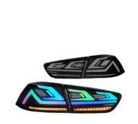 Drkxdt Rear Lamp Light 2PCs For Mitsubishi For Lancer For EVO-X 2008-2018 Car Tail Light Assembly Dynamic LED Brake Signal Tuning Tail Lamp(C RGB V1)