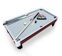 DRM 40 Inch Pool Table Top, 3.5FT Mini Pool Table Top, Small Wooden Snooker Tabletop, Billiards Tabletop Set with Full Accessories