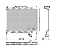 DRM14003 Engine Cooling Radiator Fits Land Rover Discovery 4 Van By Denso