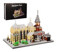 DrmBeyd Architecture Micro Building Blocks Set, Aachen Cathedral Germany Landmark Church Building Kits, Church Collectible Construction Model Gifts for Adult and Kids, 6650+ PCS