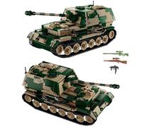 DrmBeyd Military Ferdinand Tank Building Blocks - WW2 Germany Elephant Tank Destroyer, 826 PCS Jagdpanzer TIGER/P Model - Great Gifts for Military Enthusiasts