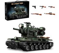 DrmBeyd Military KV-2 Heavy Tank Building Blocks, WW2 KV-2 Army Tank Building Set for Adults, Collectible Tanks Brick Gifts for Military Enthusiasts and Boys, 2235 PCS