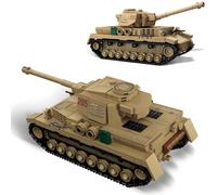 DrmBeyd Military Tank Building Set for Adults, WW2 Panzer IV Tank Building Blocks Set, 806 Pieces Panzer IV Tanks Blocks Model Home Decor Collectible, Gifts for Military Enthusiasts
