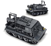 DrmBeyd Military Tank Building Set for Adults, WW2 Sturmtiger Tank Building Blocks Set, 711 Pieces WW2 Army Tanks Blocks Model Home Decor Collectible, Gifts for Military Enthusiasts