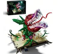 DrmBeyd Piranha Plant Audrey II Building Blocks Set, Horrors Audrey 2 Flower with Openable Mouth Piranha Plant Building Set, Magic Plant Book Bricks Model Gift for Tv Film Fans (1208 PCS)