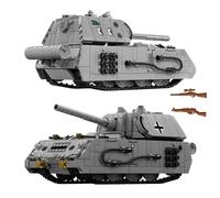 DrmBeyd Technik WWII Mouse Tank Building Blocks, Military Tank Clamp Building Blocks Toy, 802+ Pieces, WW2 Building Blocks, Adult Mouse Tank Building Blocks, Model Kit, Compatible with L***