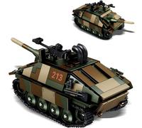 DrmBeyd WW2 Army Tank Toys Building Sets, Jagdpanzer 38(t) Hetzer Tank Building Blocks for Adults, Military Panzer Bricks Toy Home Decor, Gifts for Tanks Lovers (476+ PCS)
