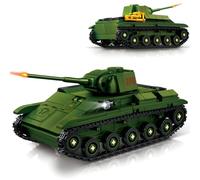 DrmBeyd WW2 Military Tank Building Set for Adults, 553+ PCS Soviet BT-7 Tank Building Blocks Model, Collectible Tanks Brick Gifts for Military Enthusiasts and Boys