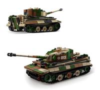 DrmBeyd WW2 Military Tiger Tank Building Set, Army Tiger Tank Building Kits for Adults Toy, Collectible Gift for Military Enthusiasts and Boys, Compatible with L***, 706 PCS