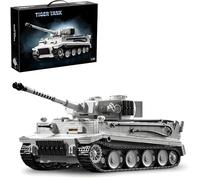 DrmBeyd WW2 Military Tiger Tank Building Set for Adults, 1628+ Pieces S04 Army Tank Building Blocks Model, 1:28 Scale Tiger Tanks Block Toys, Gifts for Military Enthusiasts and Boy